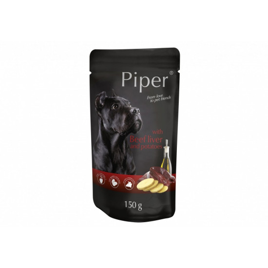 Piper – Hrană Umedă pentru Câini Adulți cu Ficat de Vită și Cartofi – 150 g